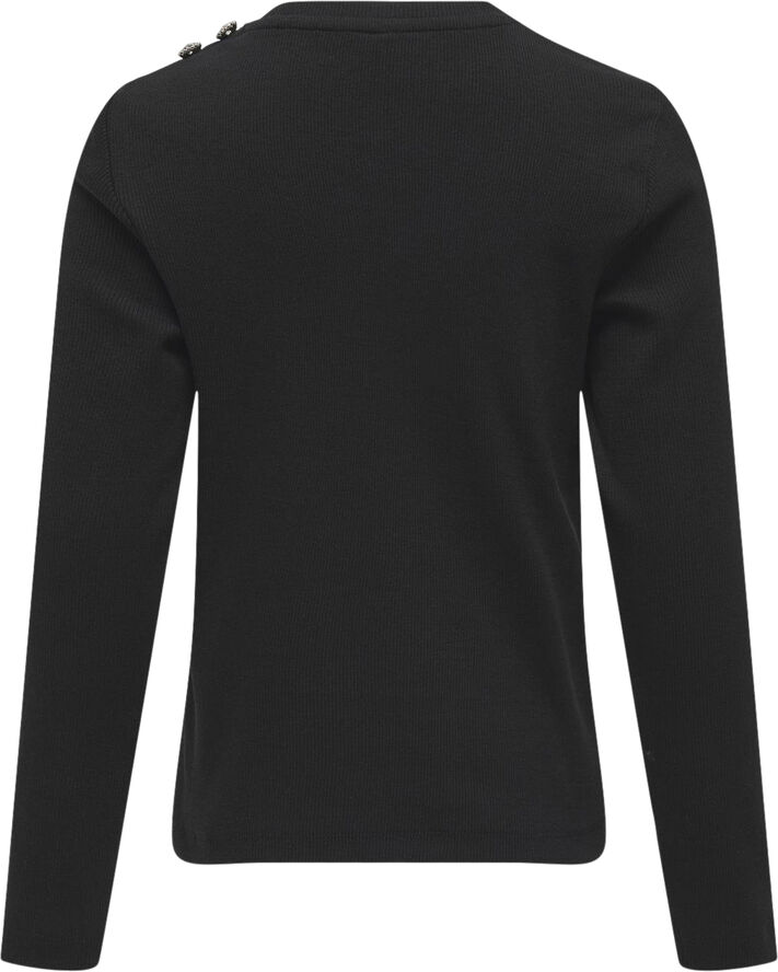ONLY KOGCHECKIE L/S TOP BOX JRS Sort