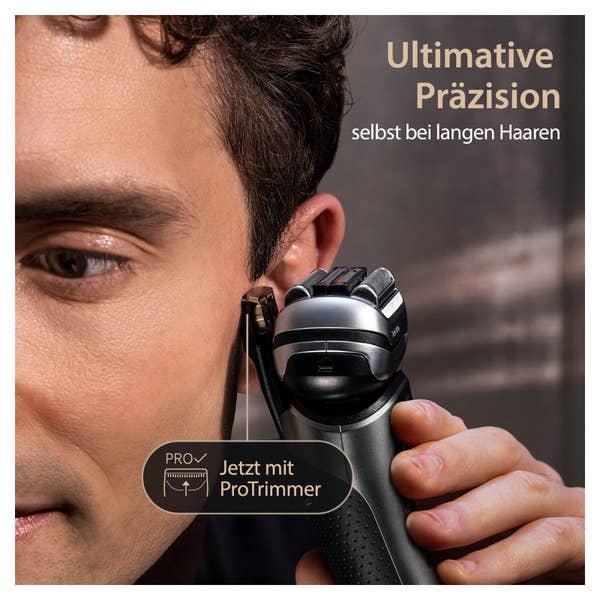 Braun Series 9 Pro+ Elektrorasierer, Ladestation, Wet & Dry, 9517s, Silber