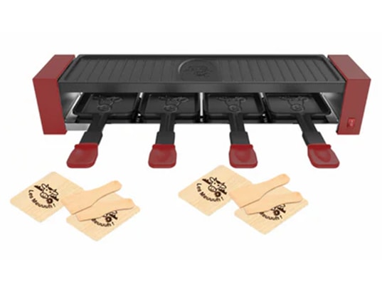 LITTLE BALANCE - Raclette Multifonction Raclette 4 personnes piment