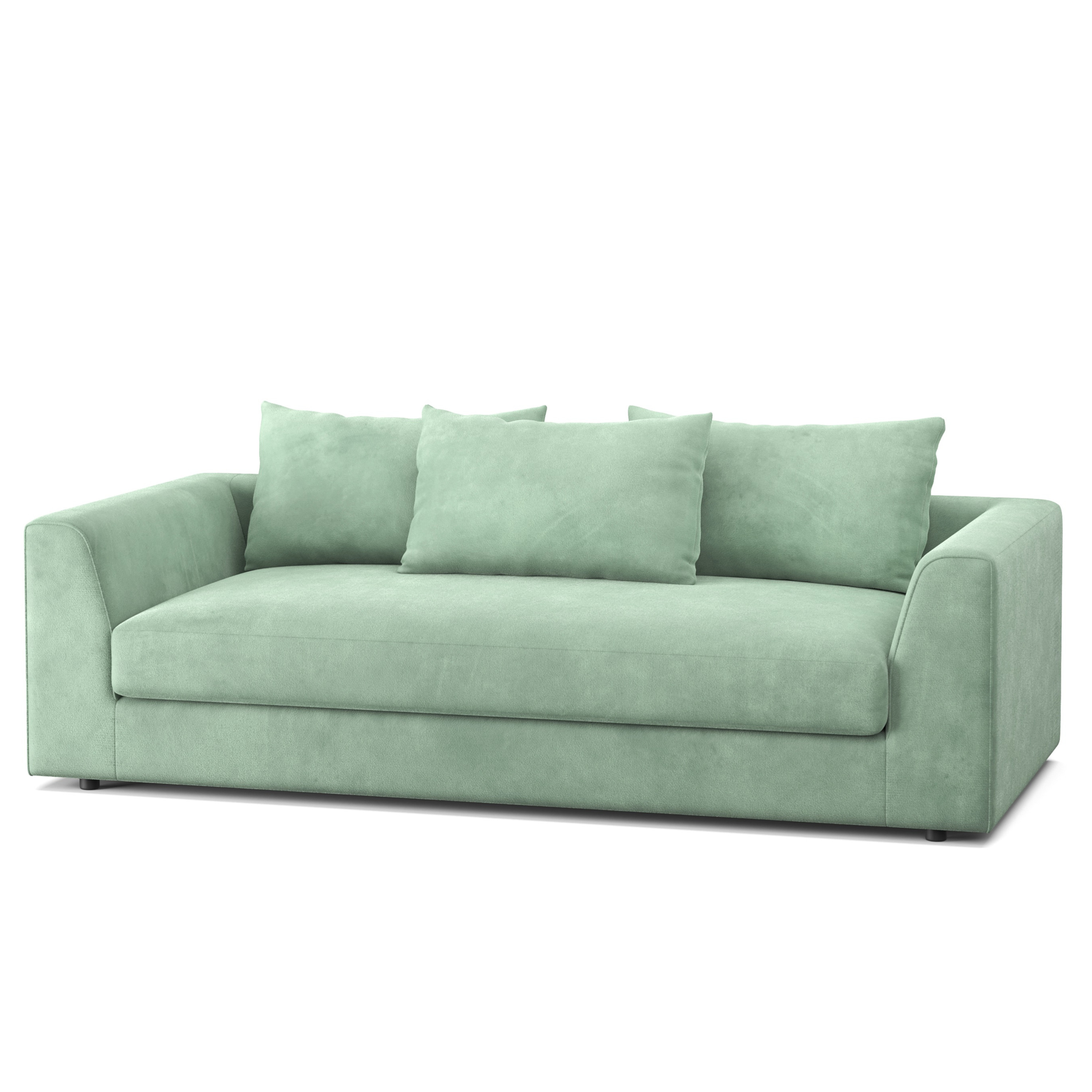 Bigsofa Samt ABBY hellgrün
