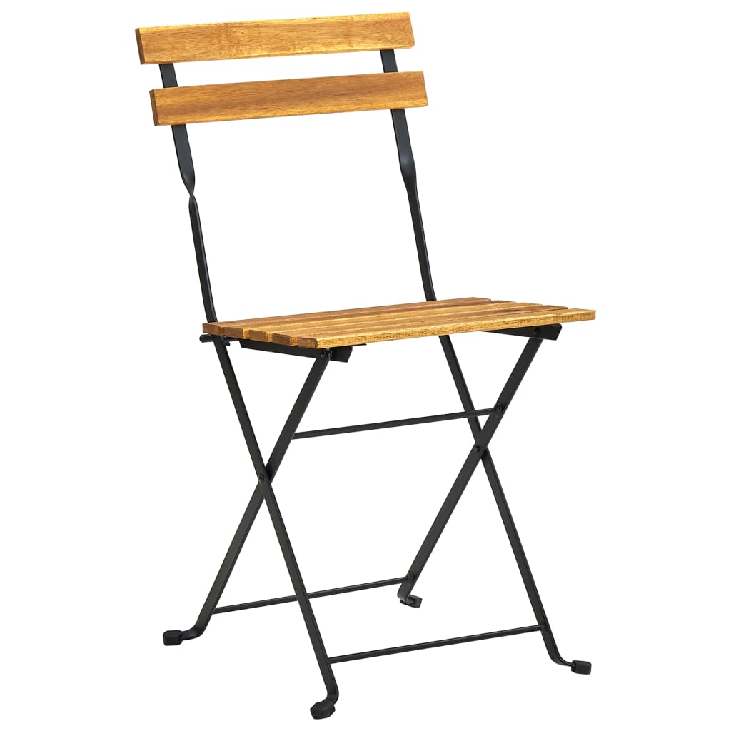 Mobilier à dîner d'extérieur pliable 9 pièces bois d'acacia solide
