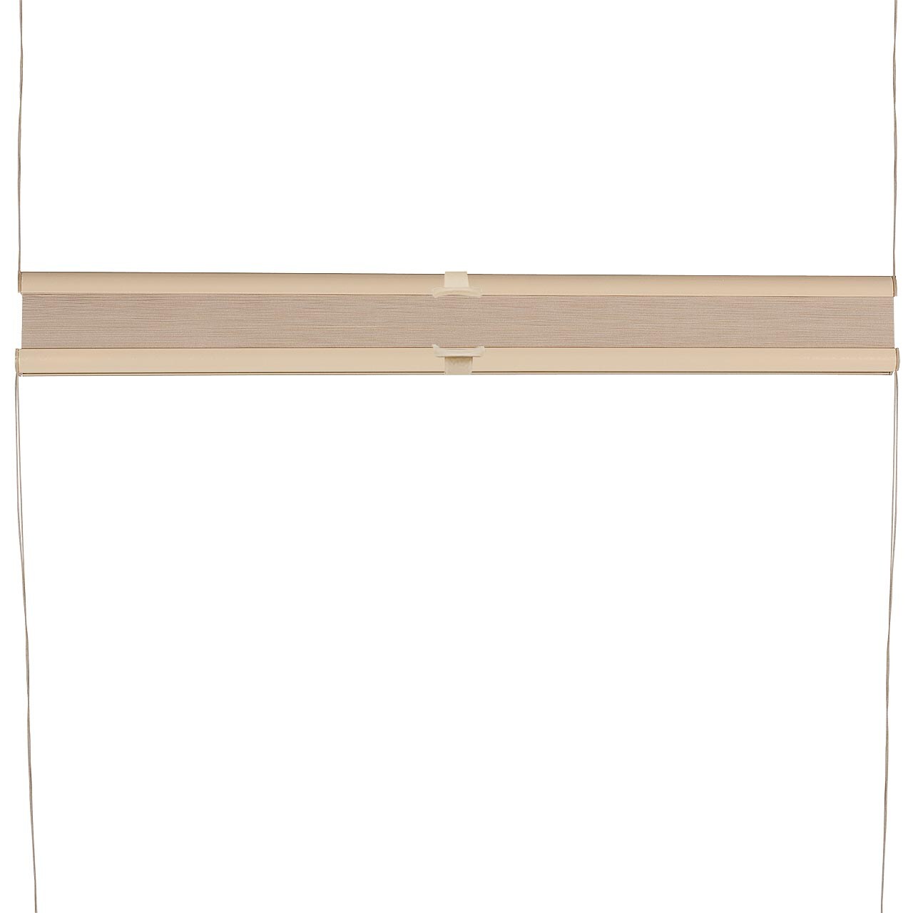 HOMELUX Plissee Jalousie für Fenster, Licht- & Sichtschutz, Kinderleichte Klemm-Montage ohne Bohren, Stufenlos Verstellbar | Creme 100 x 130 cm