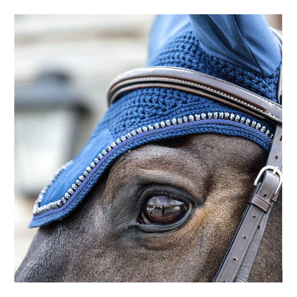 Kentucky VELVET PEARLS - Bonnet anti-mouches navy