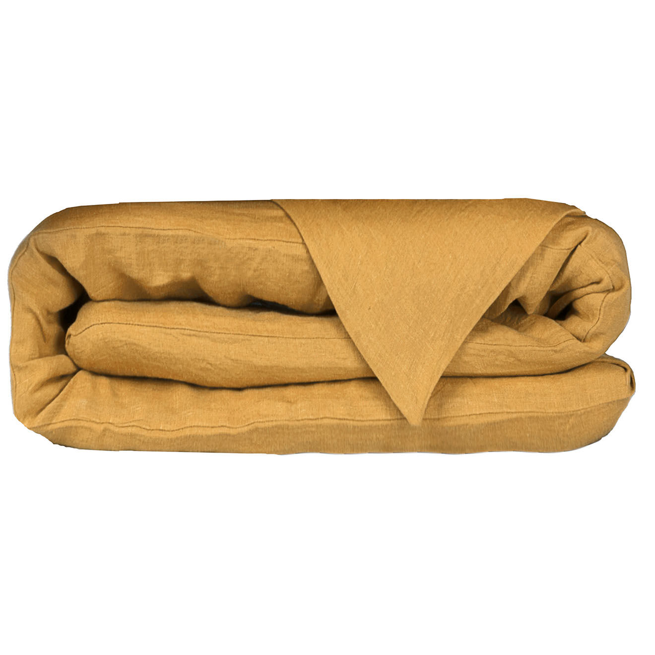 Febronie Housse de couette 100% Lin lavé Hortense jaune
