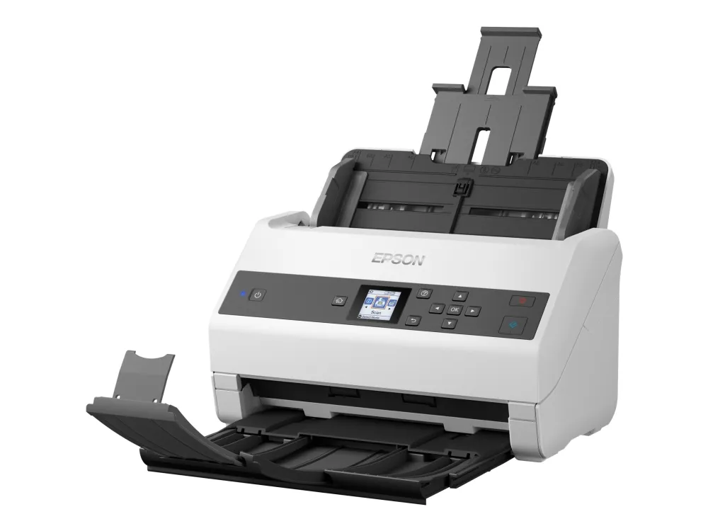 Epson WorkForce DS-870 - Dokumentscanner - Contact Image Sensor (CIS) - Duplex - A4 - 600 dpi x 600 dpi - op til 65 ppm (mono) / op til 65 ppm (farve) - ADF (100 ark) - op til 7000 scanninger pr. dag - USB 3.0