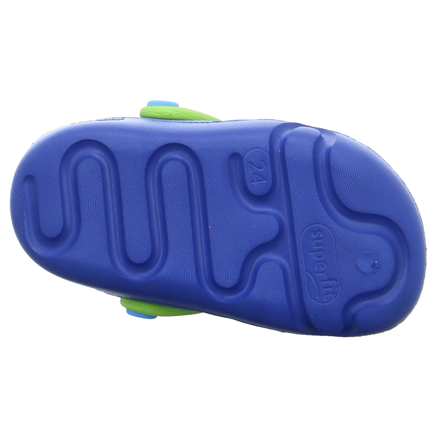 SUPERFIT Kleinkinder-Sandale wasserfest Blau Recycelte Materialien  Wasserfest