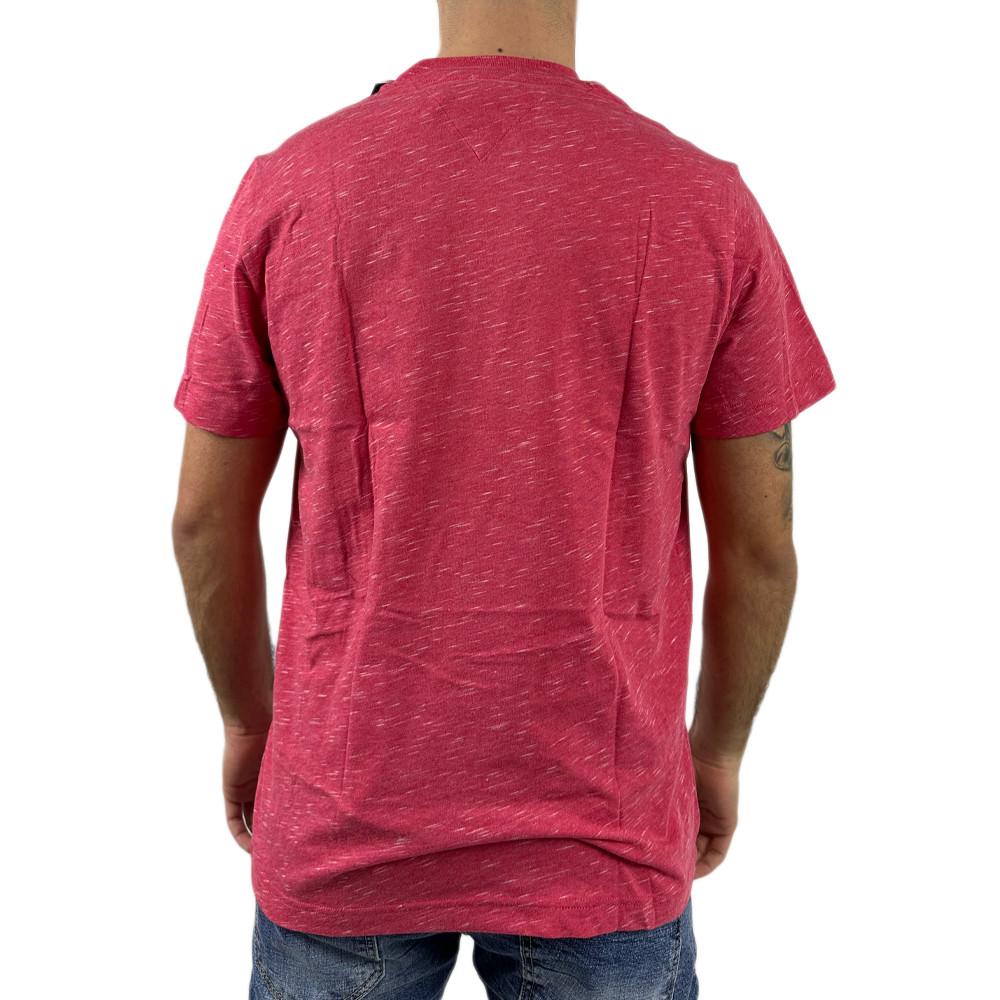 Tommy Hilfiger T-shirt Rouge Homme Tommy Hilfiger Heathered