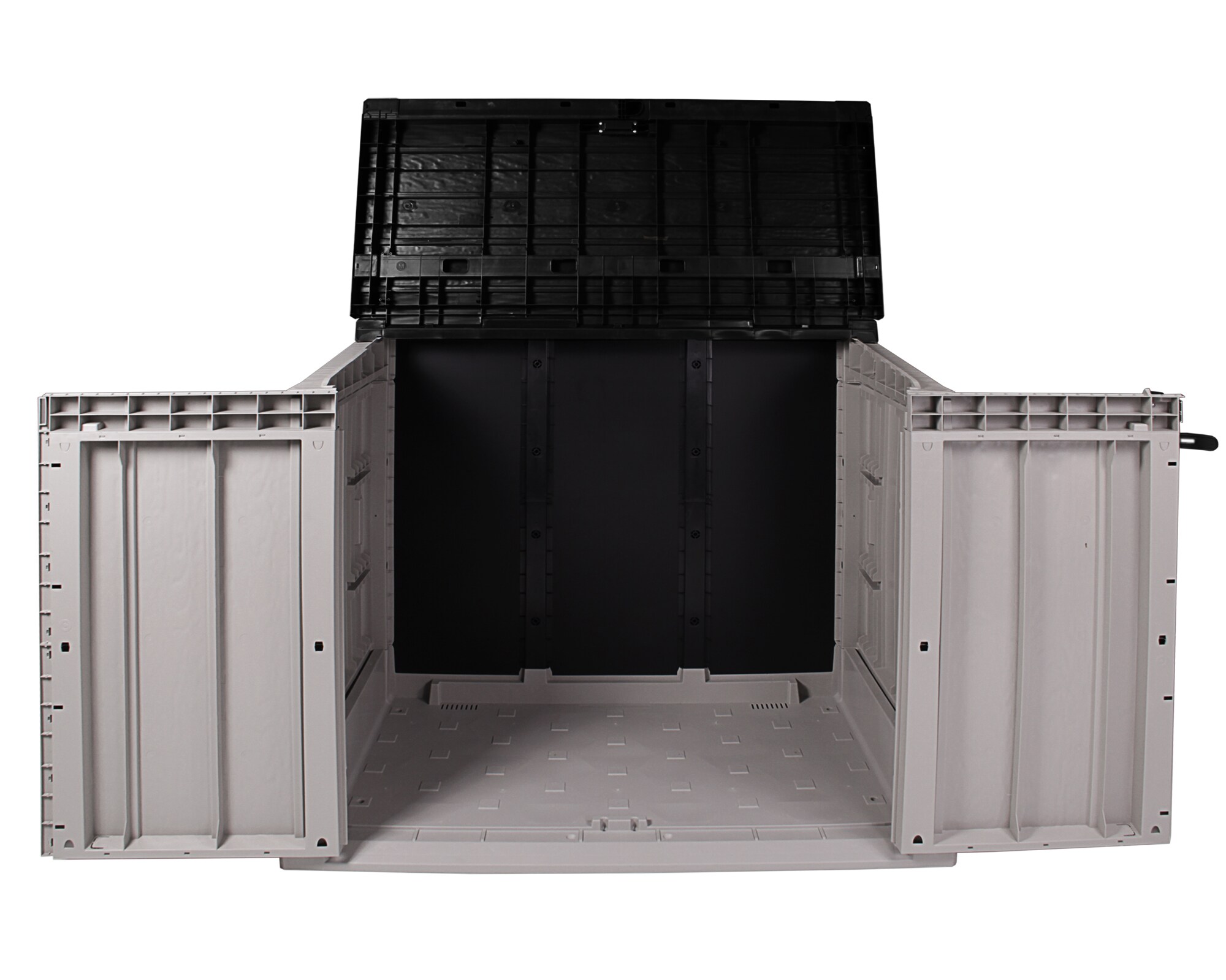 Gartenbox Mülltonnenbox Storer Light grau-anthrazit