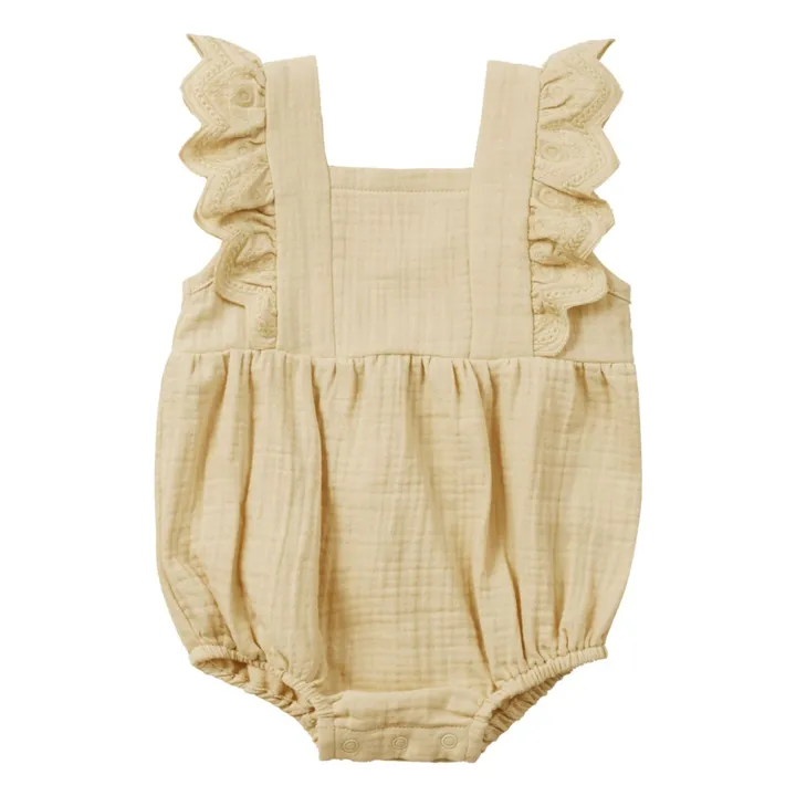 Quincy Mae Barboteuse Naomi Volants | Jaune