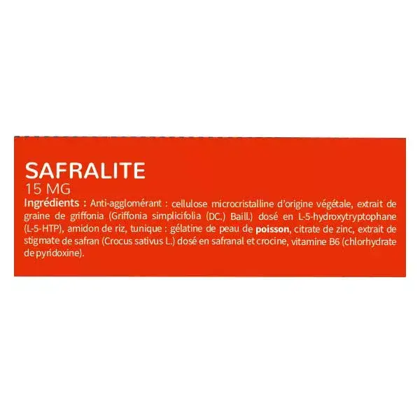Codifra Safralite Equilíbrio Emocional e do Humor 15mg 28 cápsulas