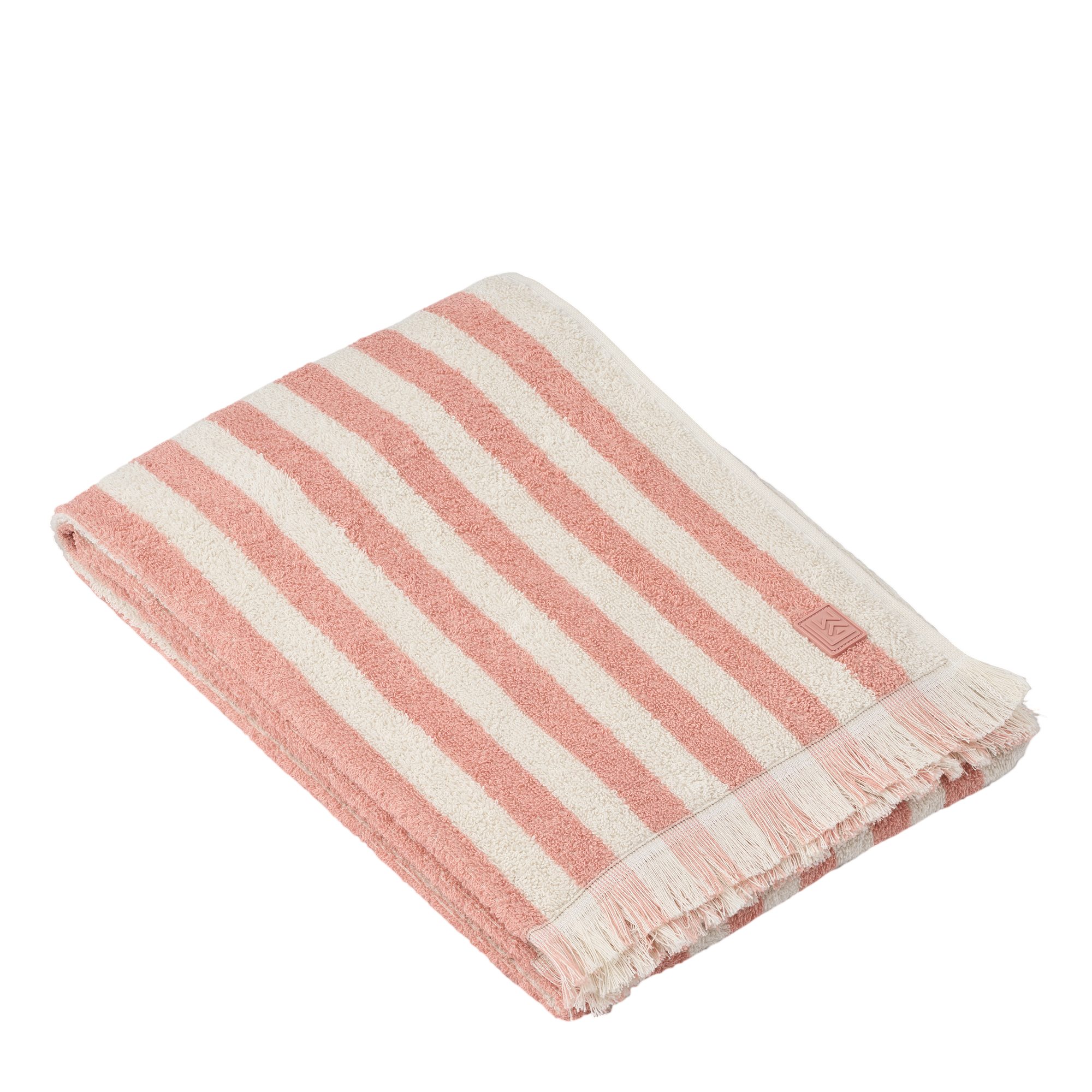 Strandtuch Summer Coral blush creme de la creme stripe