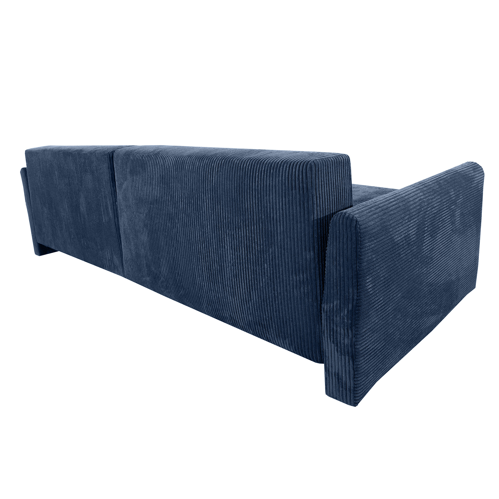 Ecksofa - blau - Liegefunktion und Bettkasten