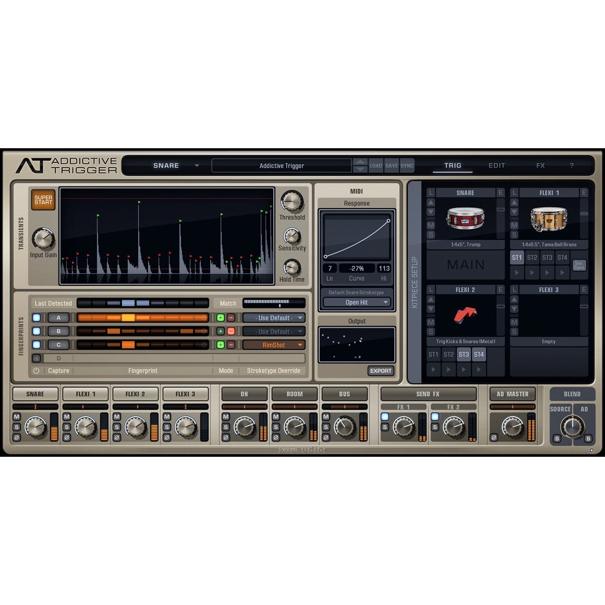 XLN Audio Addictive Trigger drum replacement