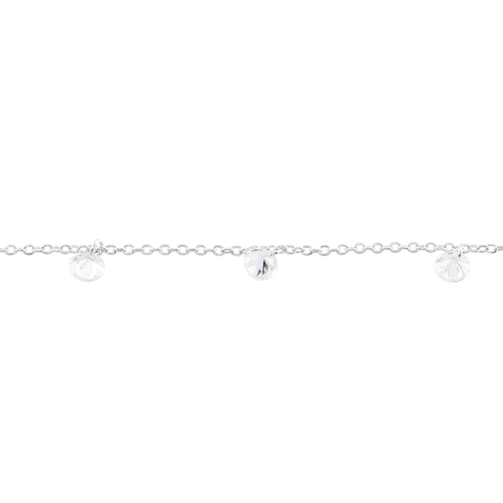 Bracelet Argent Collie Argent Blanc Oxyde