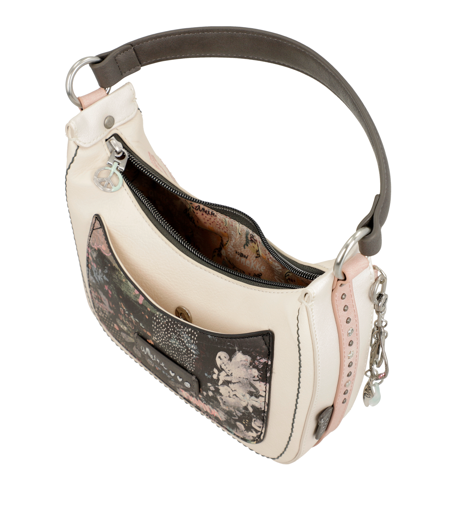 Anekke Tasche beige weiss/weiss kombi