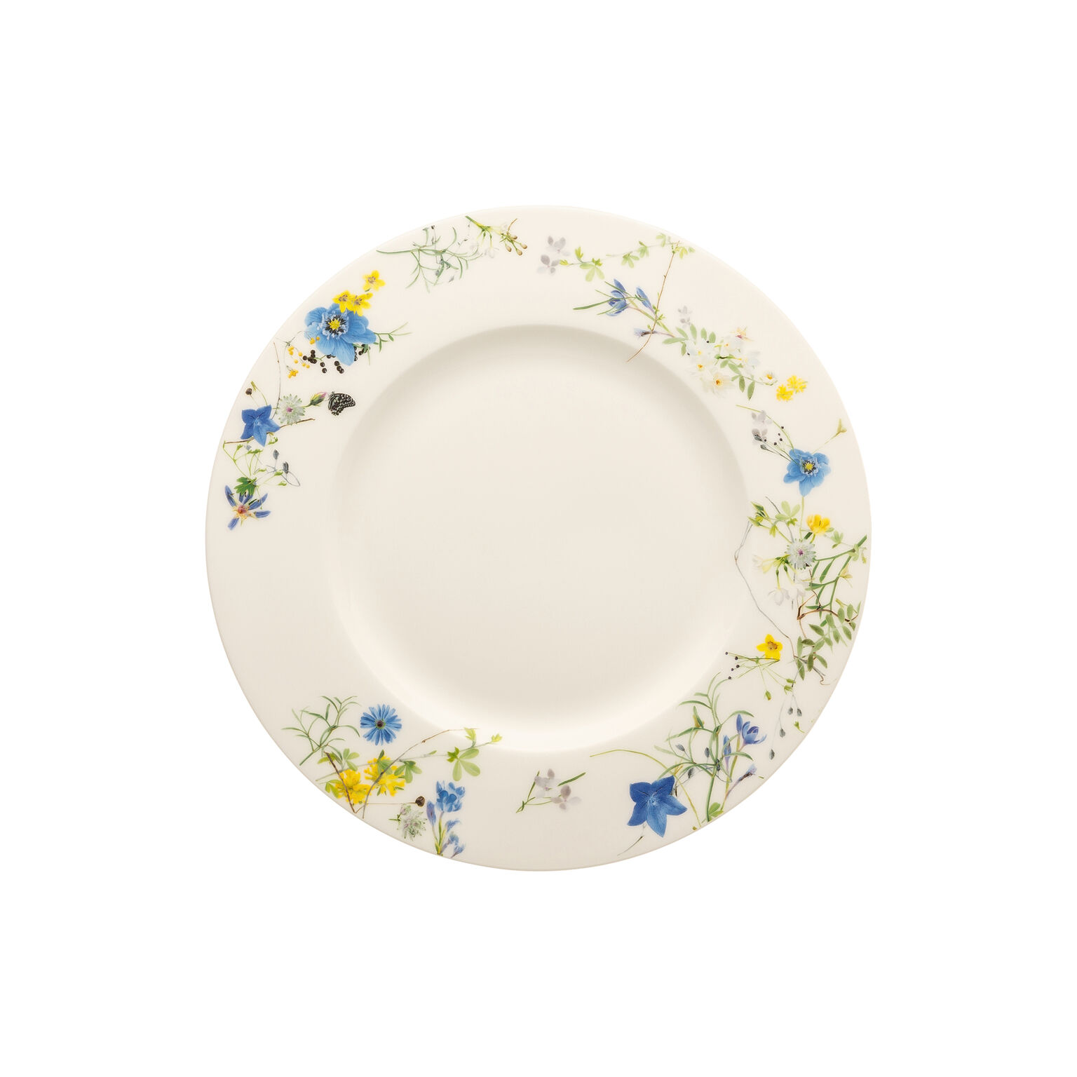 Brillance Bone China Fleurs des Alpes Frühstücksteller 23 cm Fahne