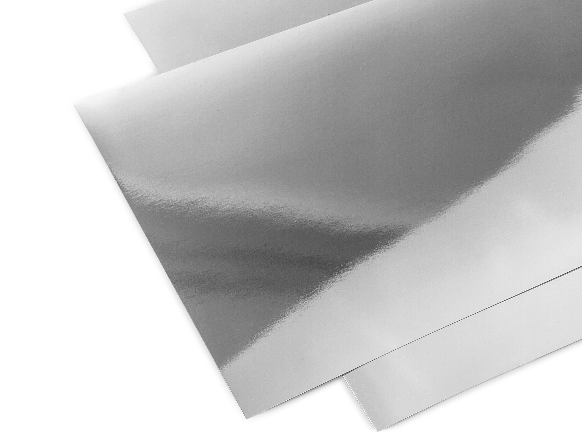 Spiegelkarton hochglänzend, silber
