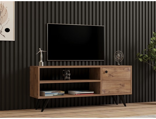 CONCEPT1 - Meuble TV Jena Pin Atlantique 120 x 50 x 29