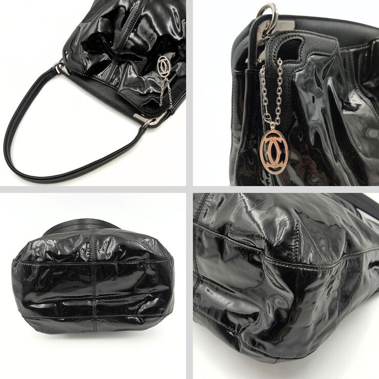 Cartier Vintage Cartier Shoulder Bag Black