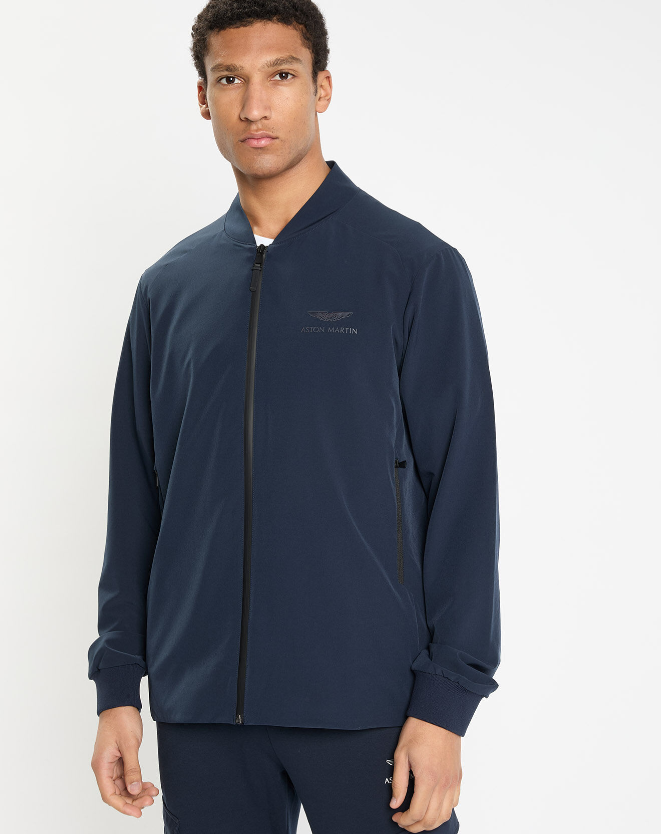 Hackett London Blouson court Aston Martin Racing bleu marine