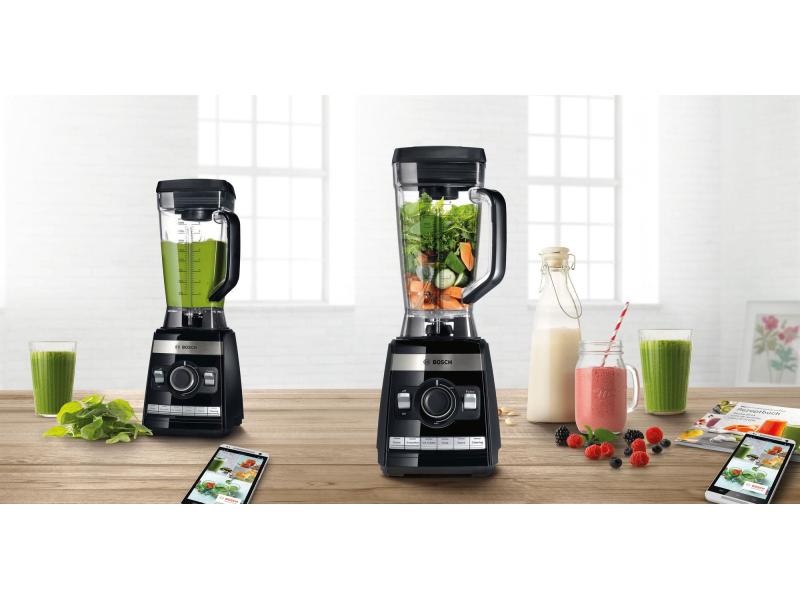 Bosch Standmixer MMBH6P6BDE Schwarz Smoothies, Shakes und Suppen in sekundenschnelle