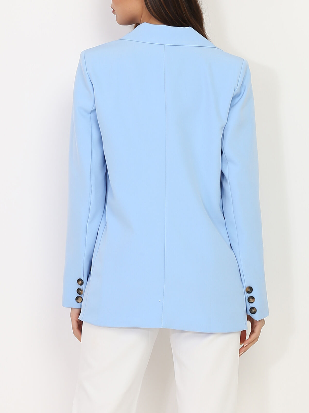 Veste blazer oversize- Bleu clair