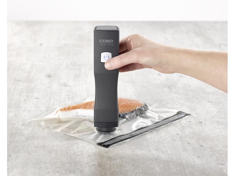 Caso Vakuumiergerät Vacu One Touch Schwarz Handvakuumierer-Set