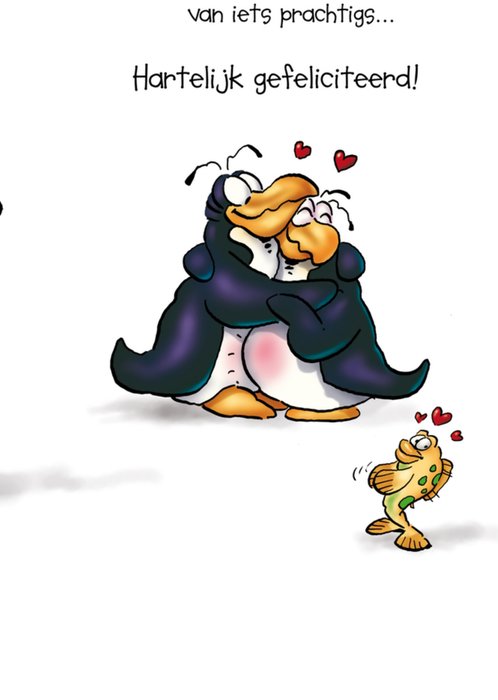 Doodles | Zwangerschapskaart | Pinguïn