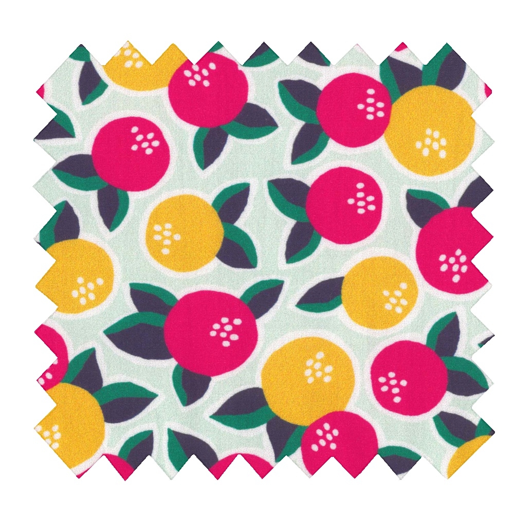 Tissu Voile Agrumes Pop