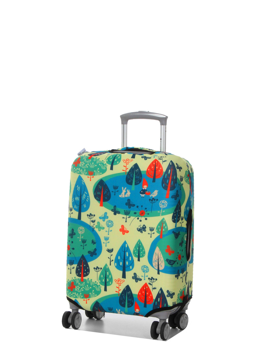 Housse de valise Periea Yellow and Blue Woodland S