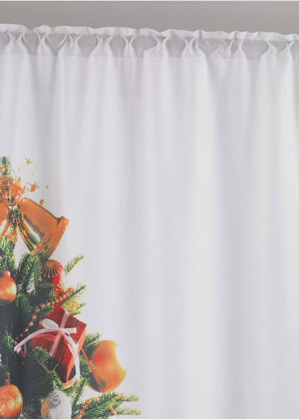 Rideau LED à imprimé sapin de Noël (1 pce)