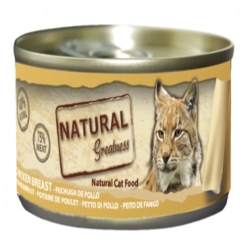 Pacote com 12 latas de comida úmida para gatos, sabor frango.