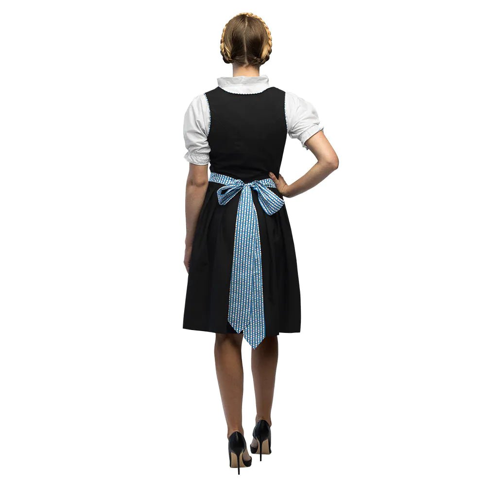 Zwart Blauwe Dirndl Jurk Oktoberfest Dames