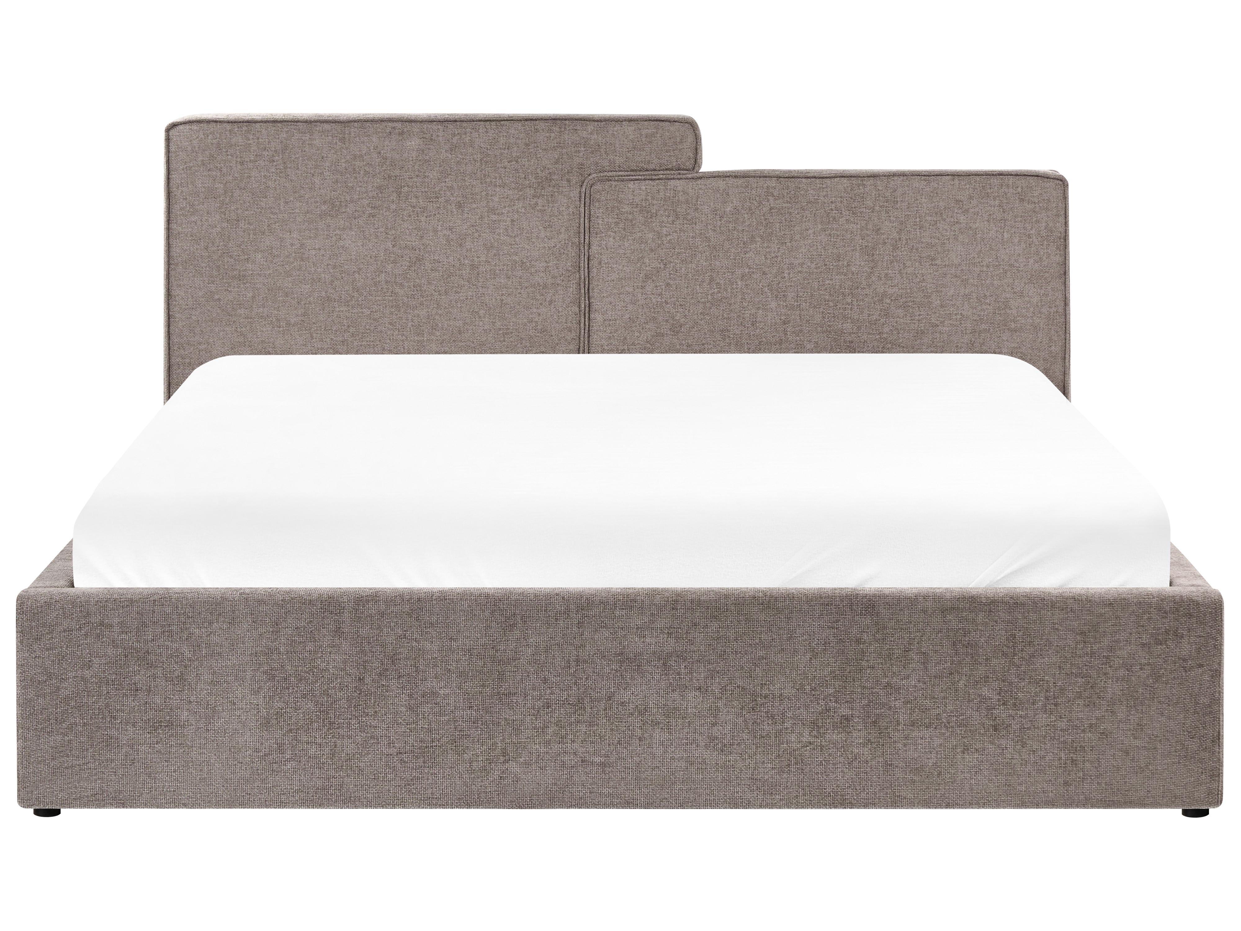 Bed met opbergruimte Stof LAGARDE 180 x 200 cm Taupe