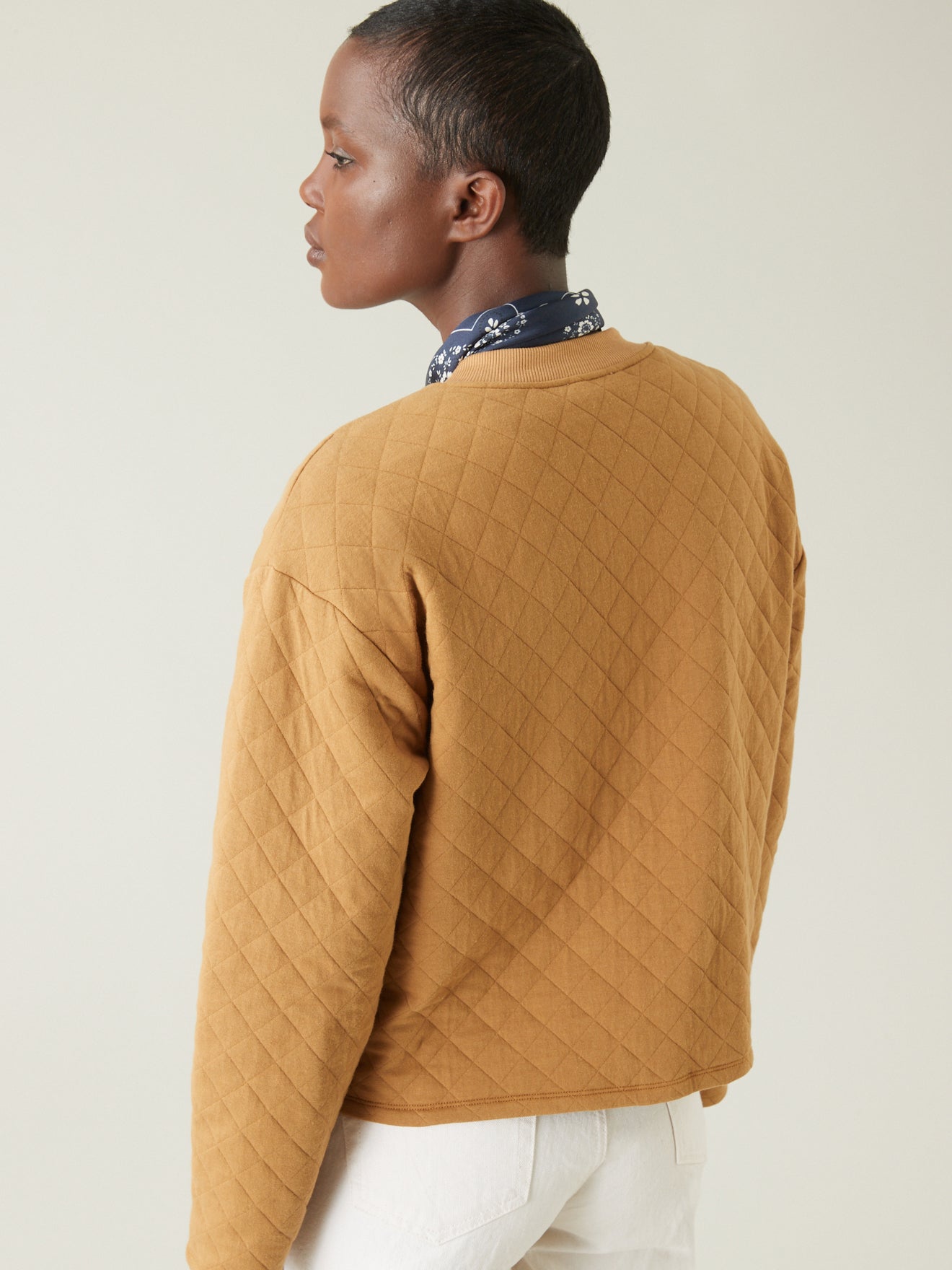 Veste cardigan effet matelassé femme