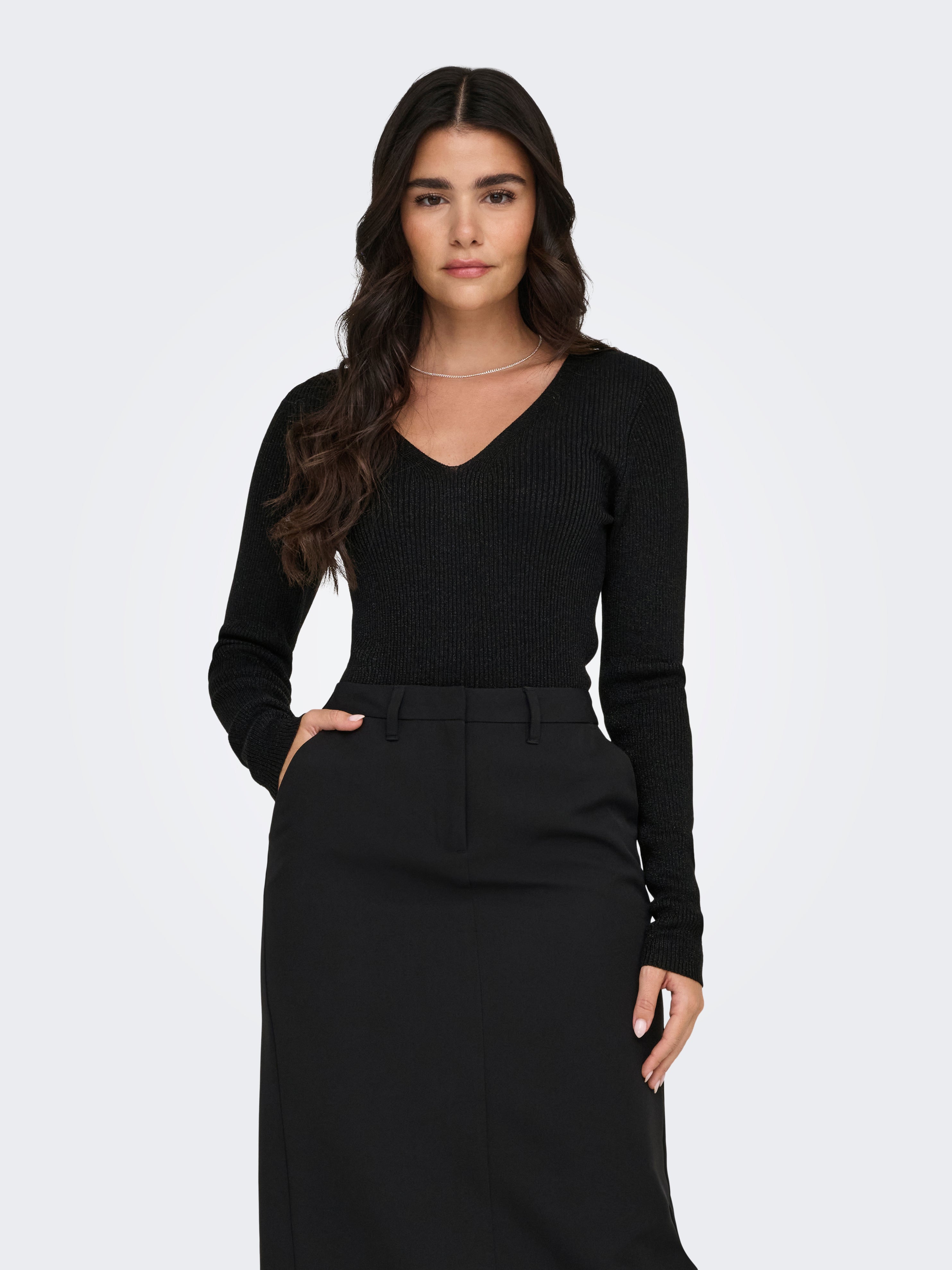 JDYBODILLA Strickpullover Black