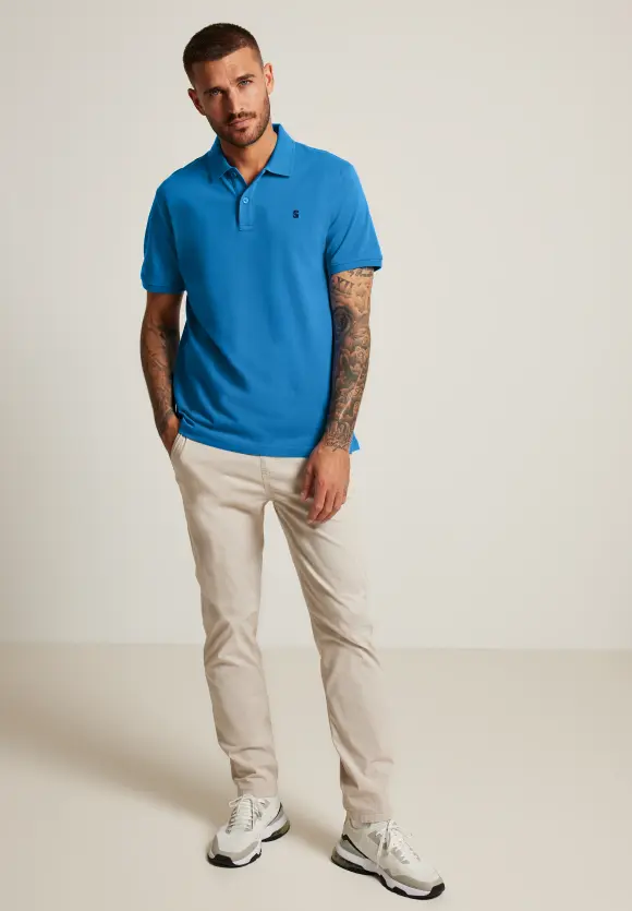 Piquée Poloshirt - sonic blue