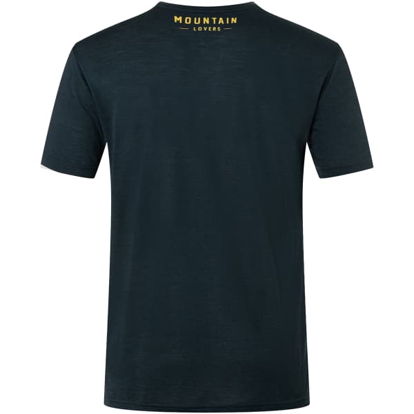 T-shirt randonnée SUPER.NATURAL M SKIING GEAR TEE BLUEBERRY/VAPOR GREY/GOLD FLAKE