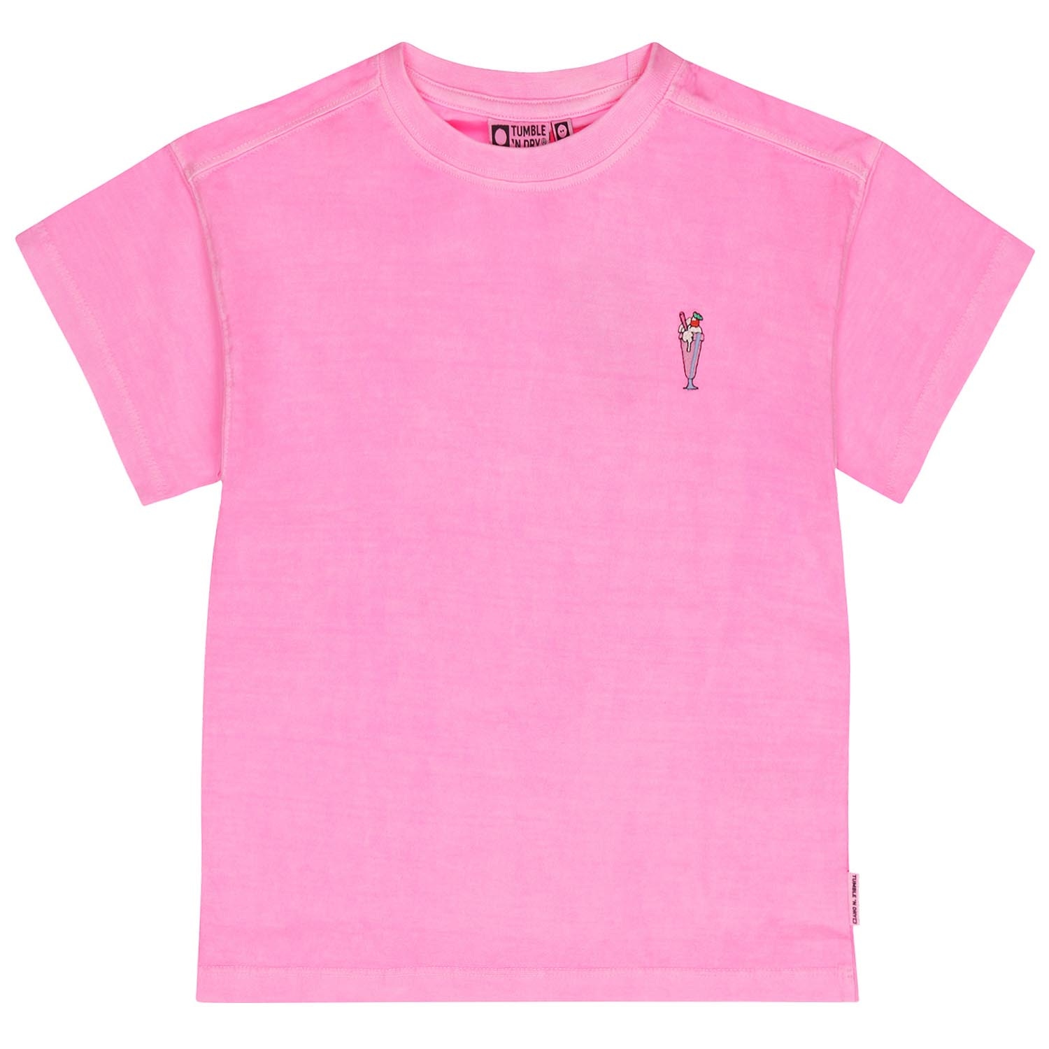 Tumble 'N Dry peuter T-shirt korte mouwen effen roze