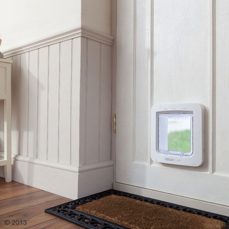 Chatière SureFlap XXL, lecteur de puces électroniques, blanc