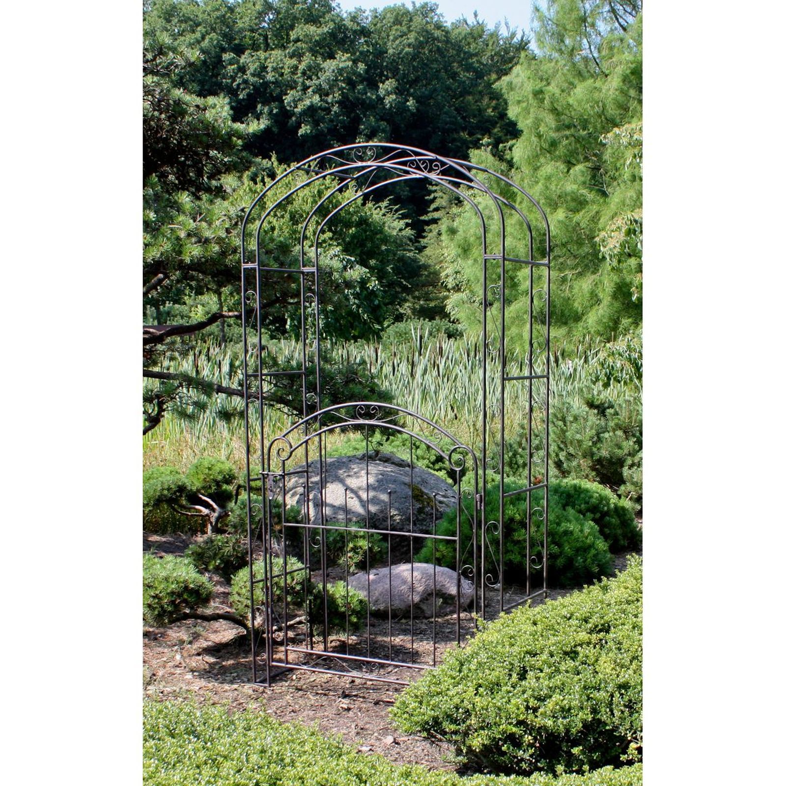 Pforte MAYON - rostfarben - 215 cm hoch
