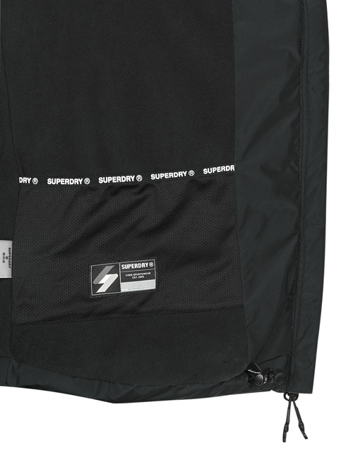 Superdry - HOODED SPORTS PUFFR JACKET - Noir