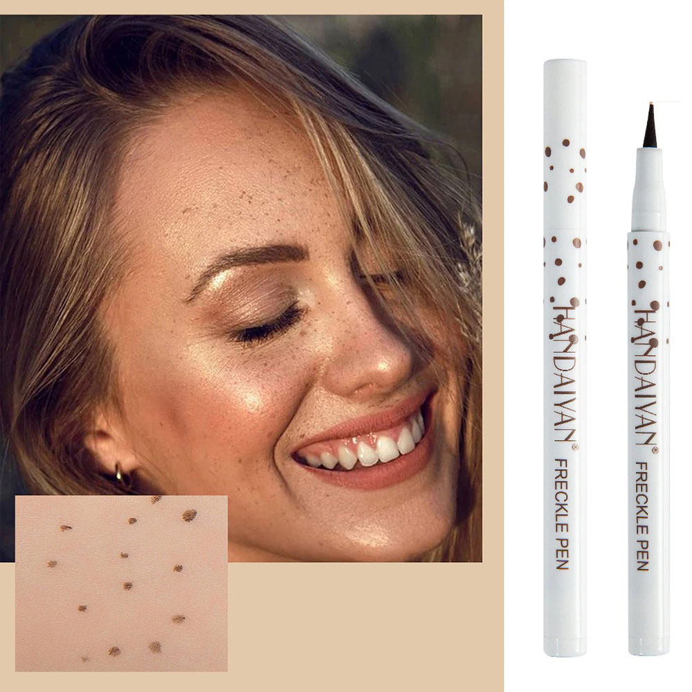 Wasserfester Sommersprossen Stift Temporary Tattoo Faux Freckles Pen - Haselnussbraun