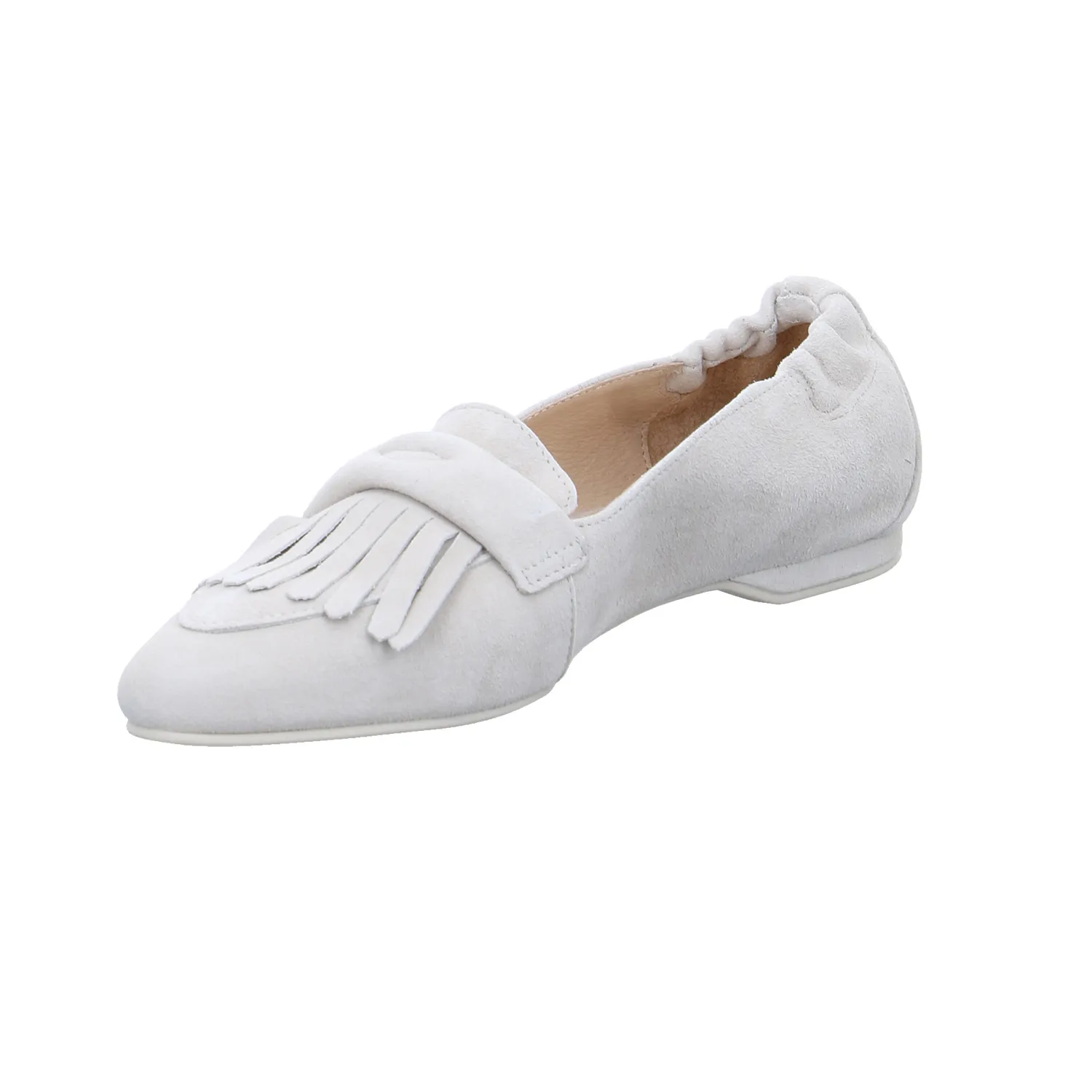 APPLE OF EDEN Slipper Hellgrau Leder  mit Lederfutter