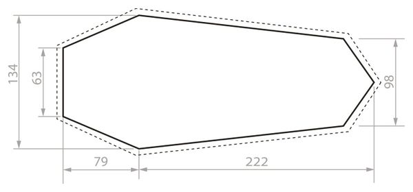 Tapis de Sol Vaude Taurus UL 2P Gris