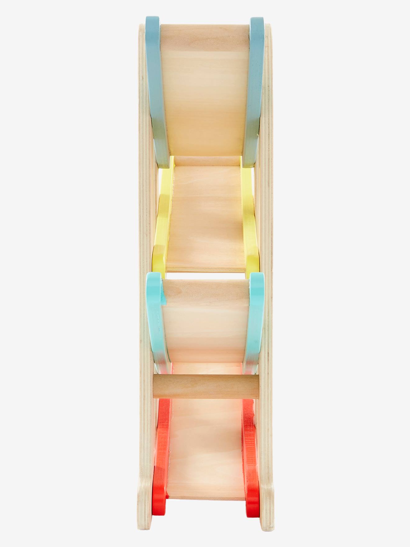 Slide de carro de madeira multicolorida com certificação FSC®