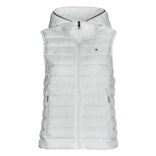 Tommy Hilfiger - LW PADDED GLOBAL STRIPE VEST - Blanc