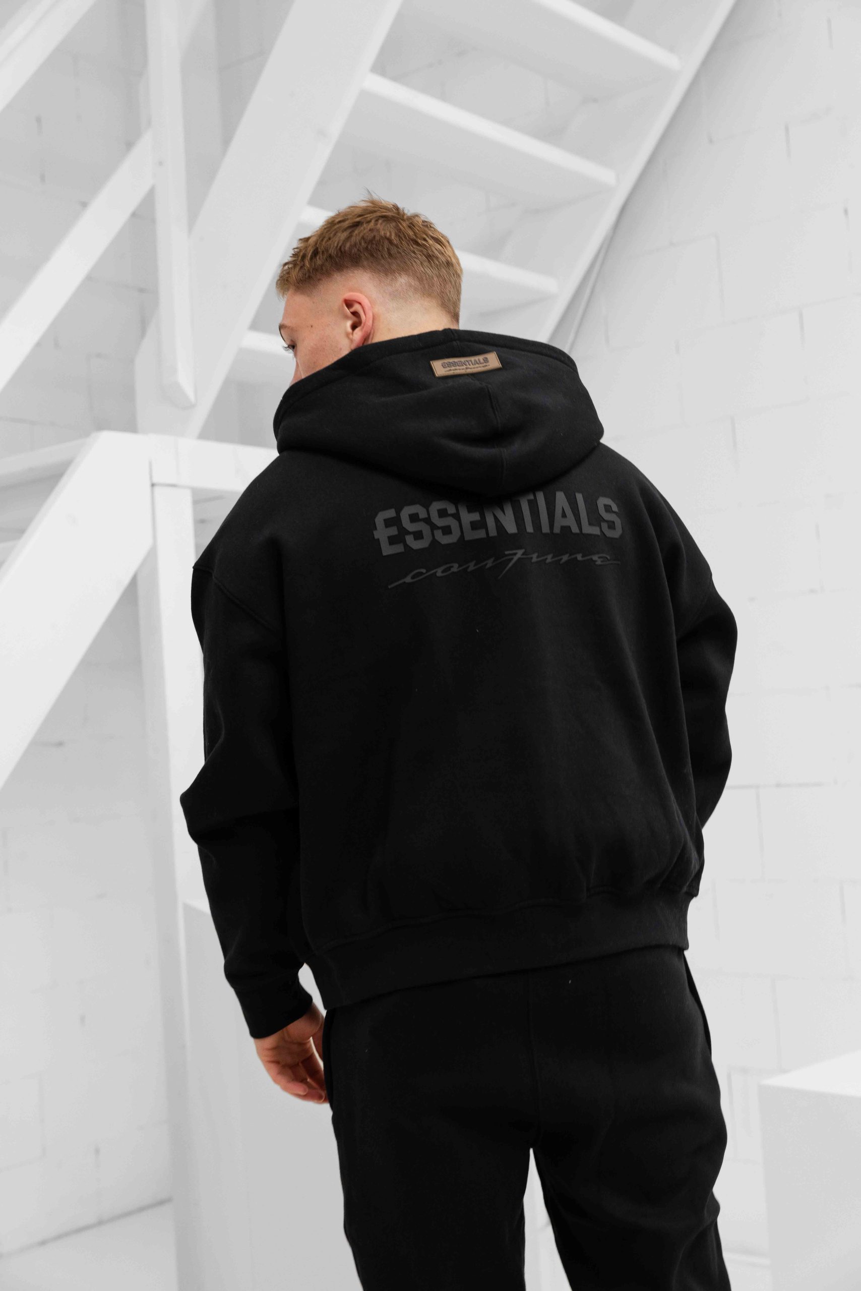 Cou7ure Essentials Basic Zipper Trainingspak Heren Zwart