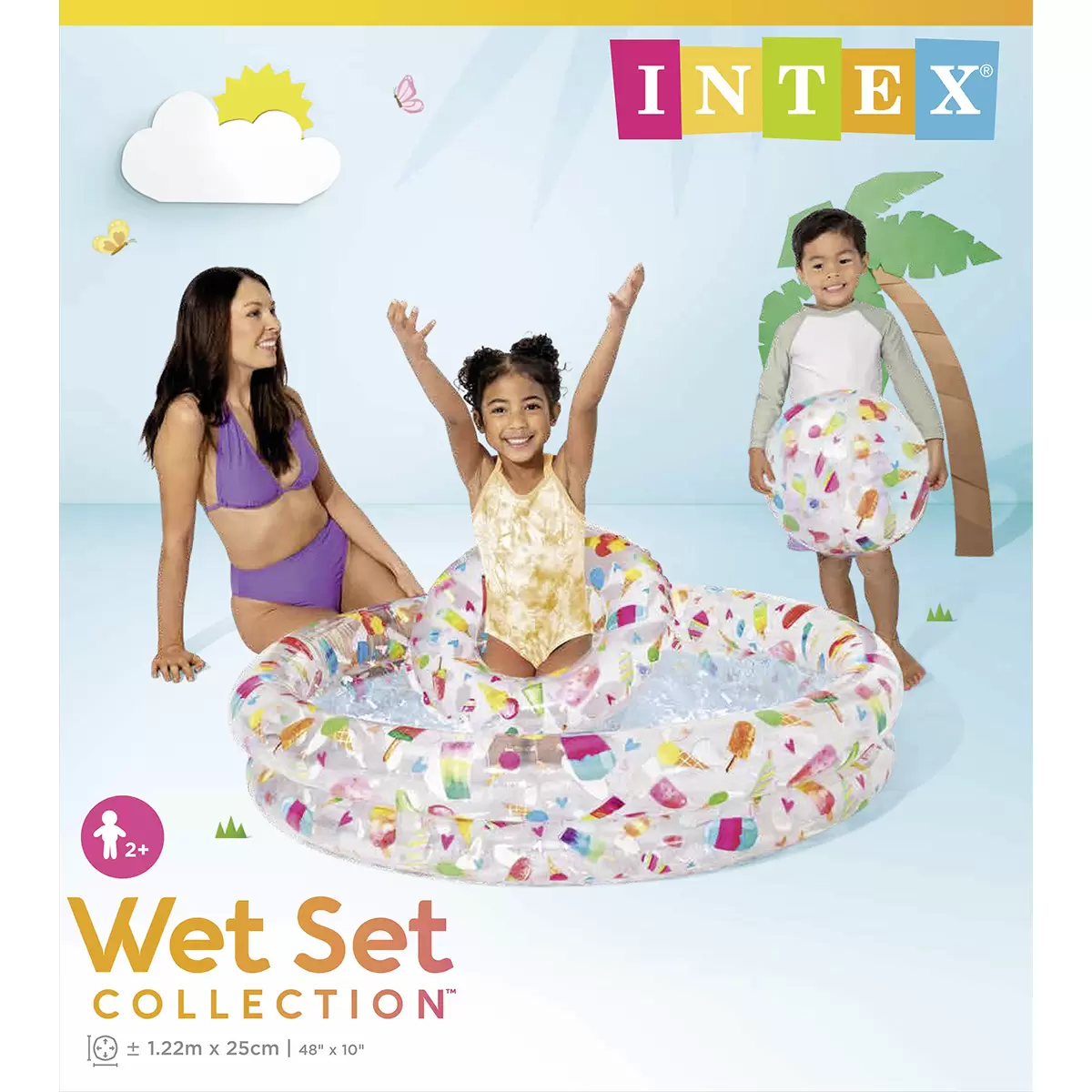 Ice Pop Pool Set Intex Bunt