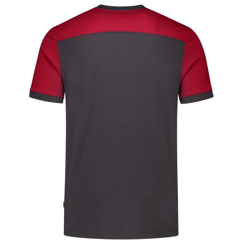 Tricorp Bicolor 102006 - T-shirt - Donkergrijs/Rood - 3XL